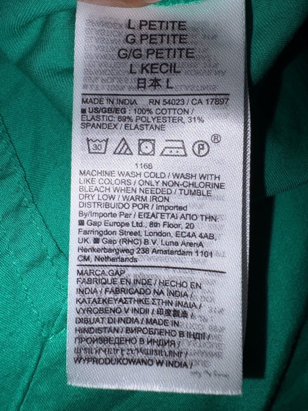 GAP Smocked Handkerchief Hem Midi Dress - Picture 7 of 7